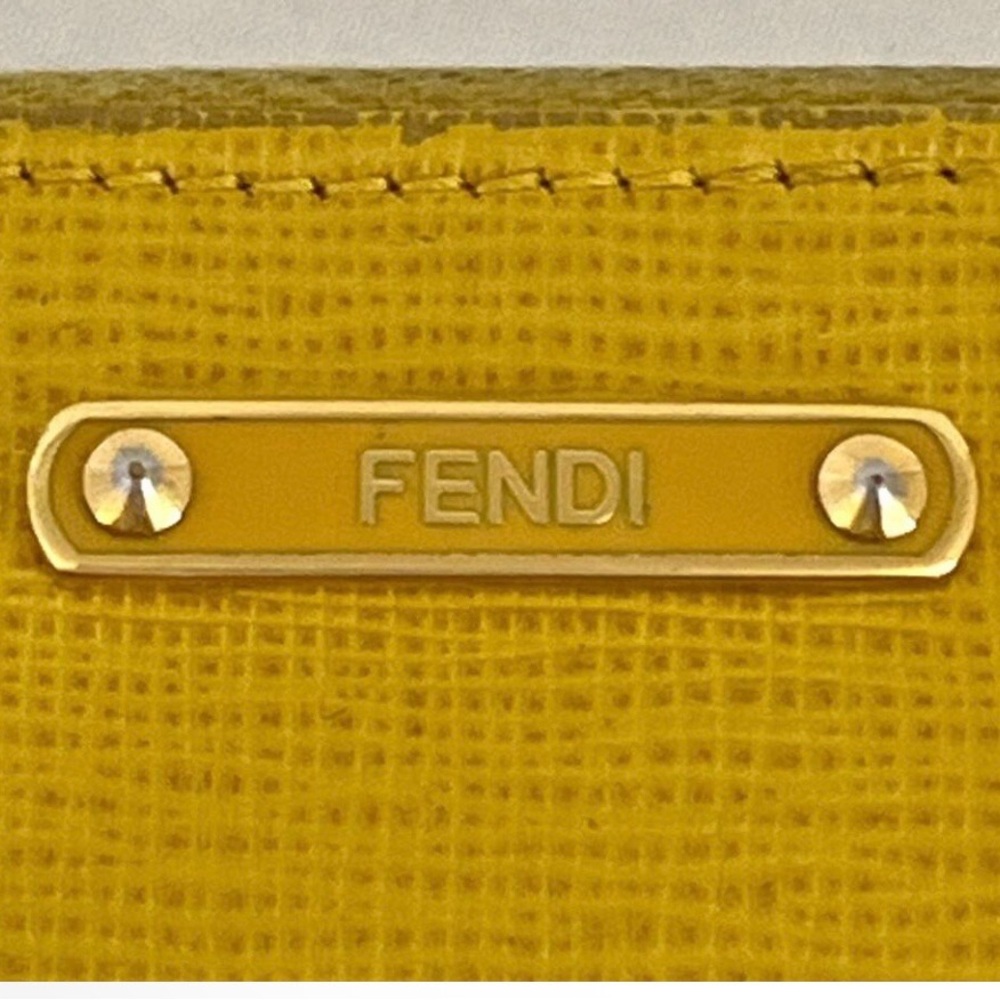 Fendi Mustard Yellow Zip Wallet - Picture 10 of 13